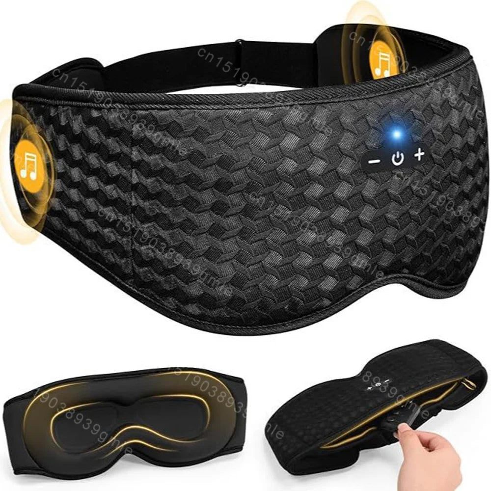 3D Eye Mask Music Play Sleeping Headphones with Built-In Hd Speaker Mask for Sleep Headphones Bluetooth breathable Eye Shield
