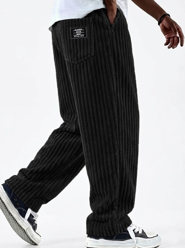 New Men's Retro Vertical-striped Corduroy