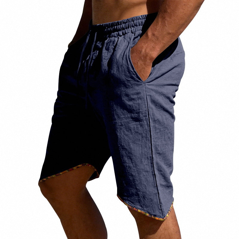 Men's Linen Loose Beach Casual Shorts 