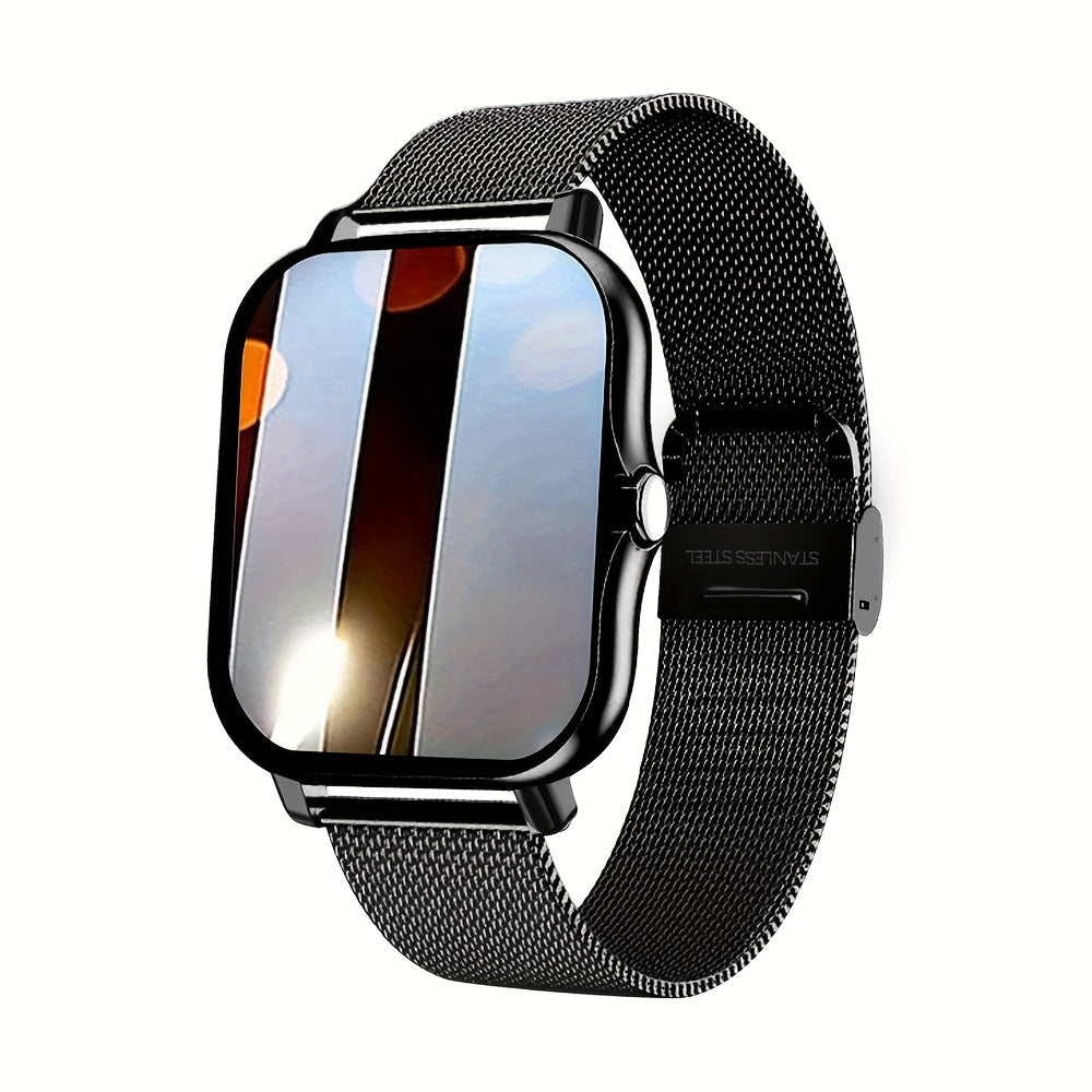 1.83" Borderless Smart Watch - Wireless Calling/Receiving, Multiple Sports Modes, Sedentary Reminder, Weather Forecast, Message Notification, Slim Design for Android & iPhones, Perfect Gift for Men & Women
