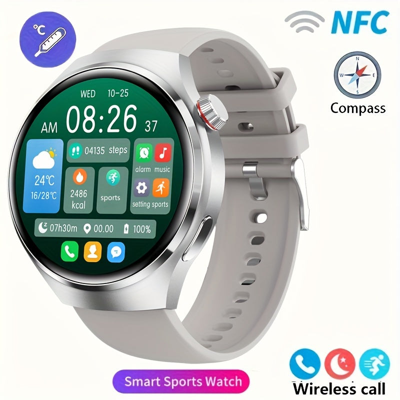 2024 New Men's Smart Watch 4 PRO1.53-inch 360 * 360 AMOLED Wireless Call Multi Sport Mode Smart Watch