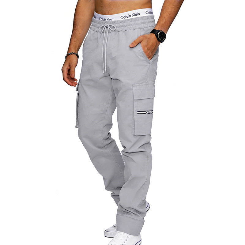 Outdoor Loose Men's Multi-Pocket Casual Sports Pants 
