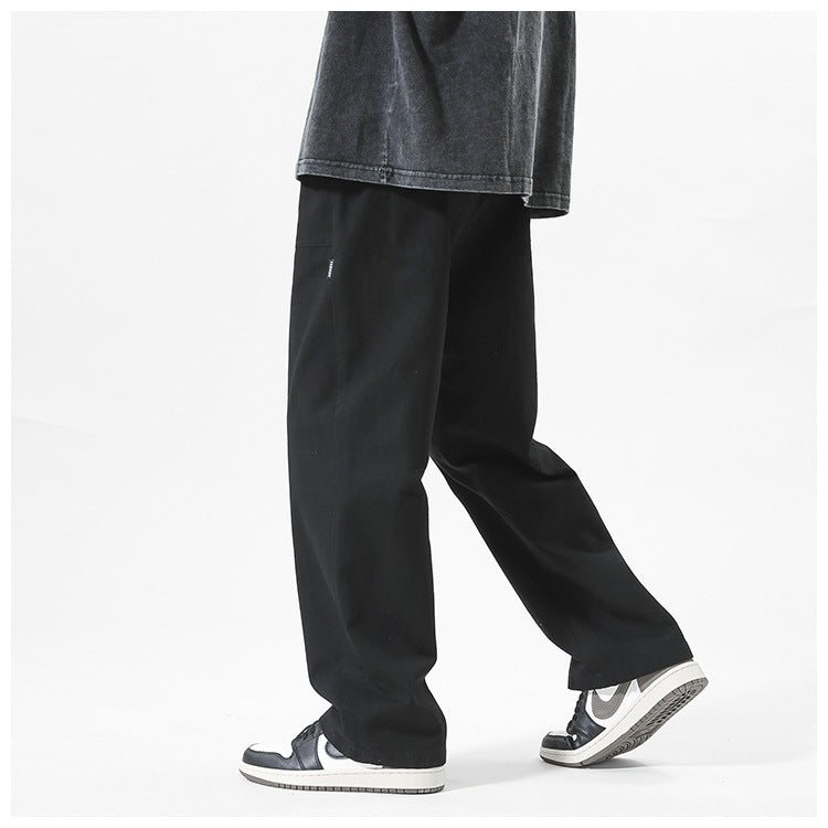 High-street Loose Straight-leg Wide-leg Pants Mens 