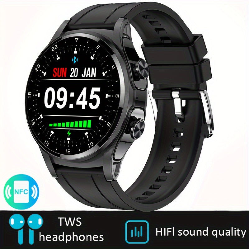 2023 Two-in-one TWS BT Headset Smart Watch - Multi-dial Sports Fitness NFC Call Music Men's and Ladies
