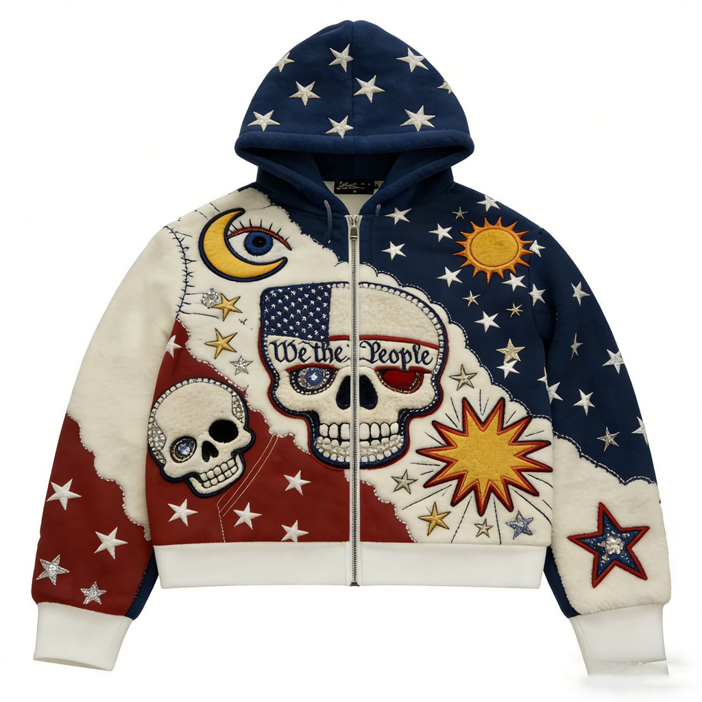 Fashion Casual Printed Polyester Sweater 