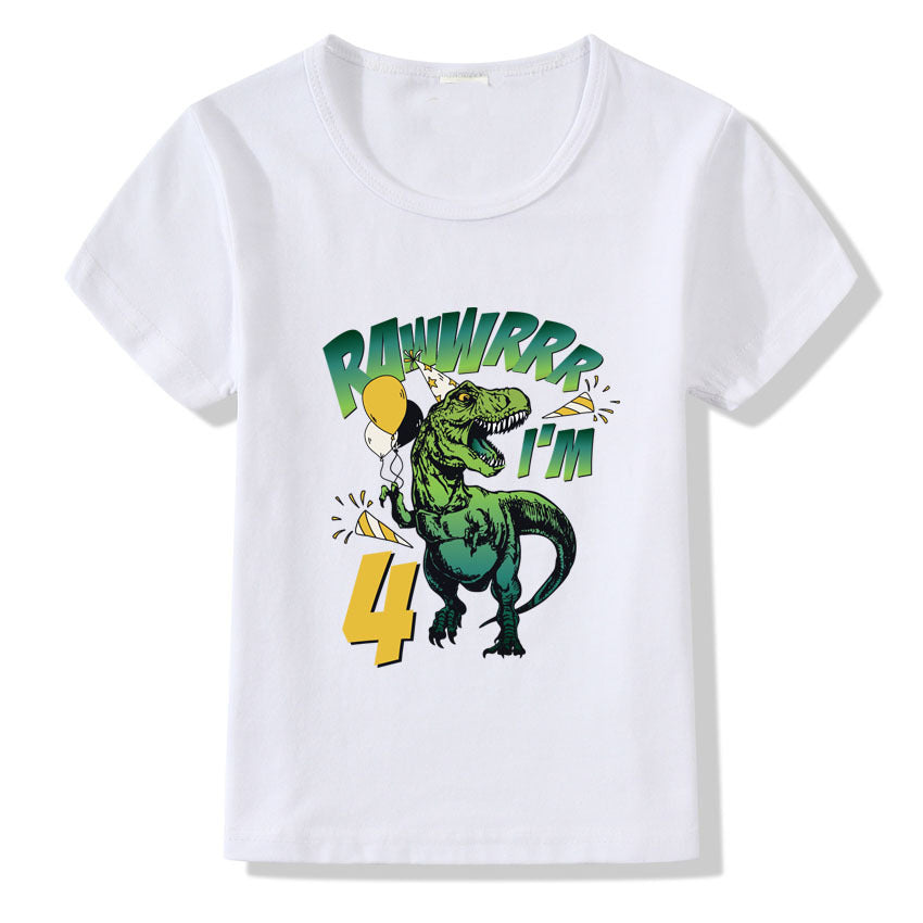 Children's T-shirt Numbers 1-9 Birthday T-shirt 