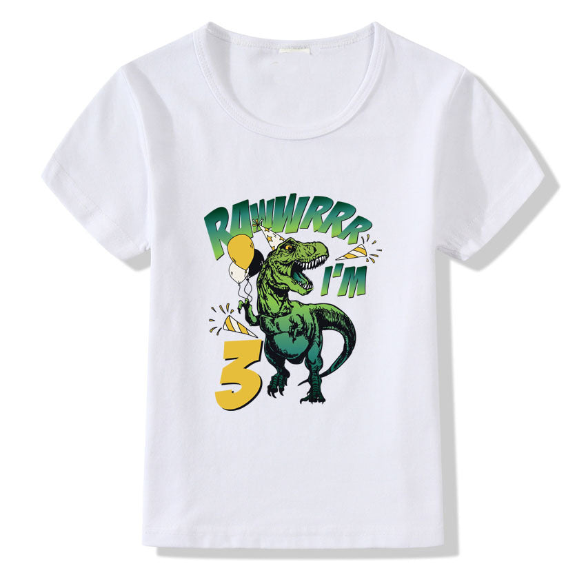 Children's T-shirt Numbers 1-9 Birthday T-shirt 