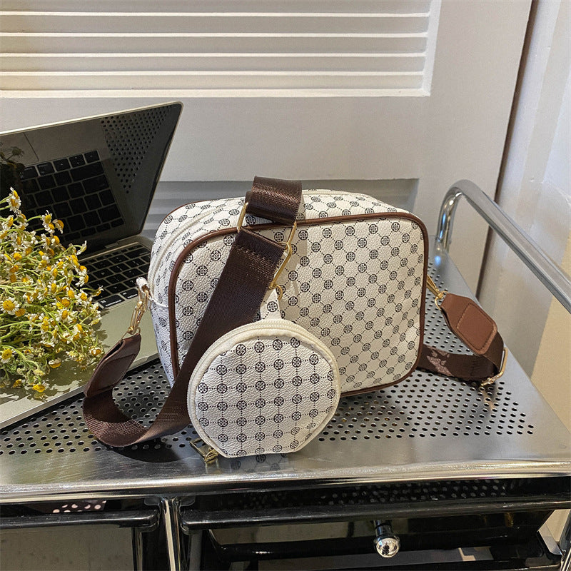 Vintage Pattern Crossbody Bags For Women Shoulder Shell Bag Trend Small Purse And Handbag Luxury Designer Female Square Bag Women's Bag 