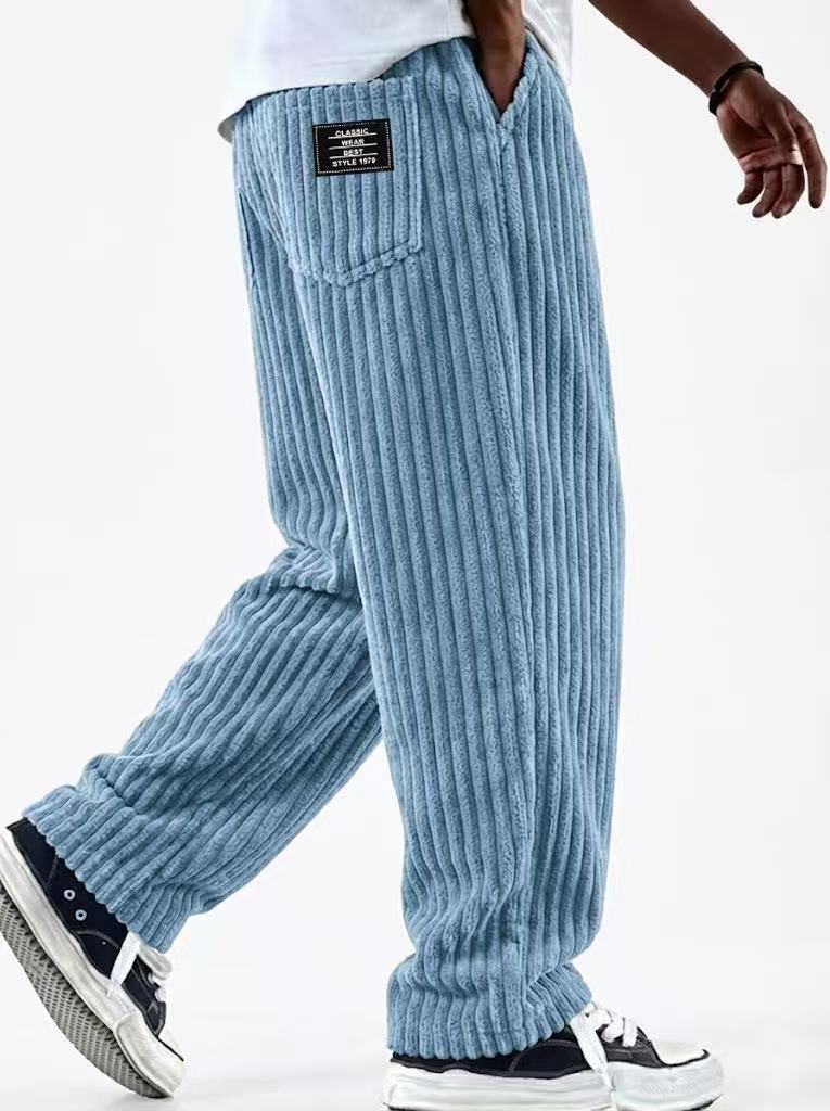 New Men's Retro Vertical-striped Corduroy