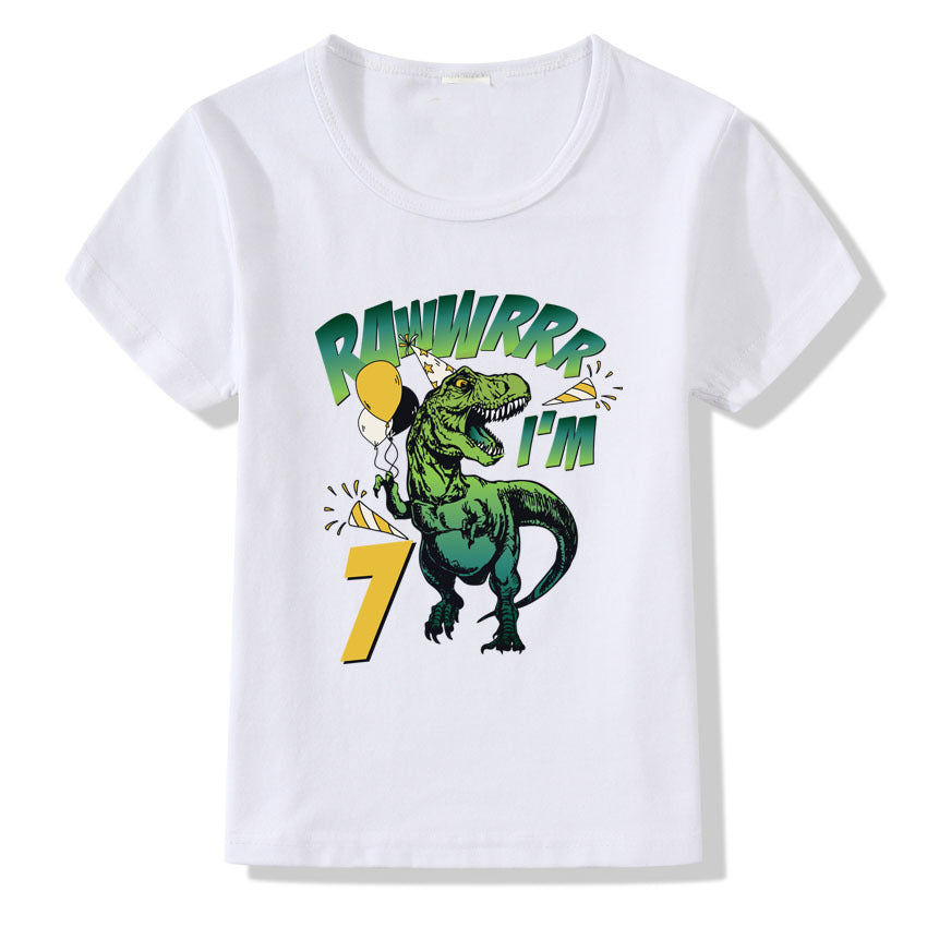 Children's T-shirt Numbers 1-9 Birthday T-shirt 