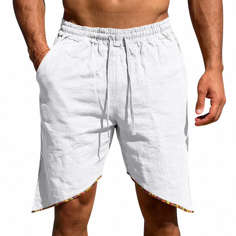 Men's Linen Loose Beach Casual Shorts 