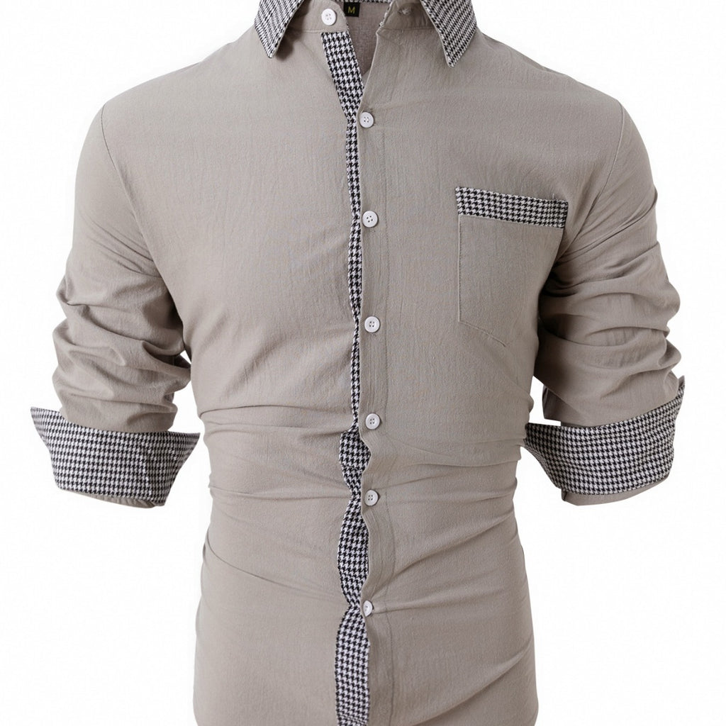 Mens Casual Long-sleeve Shirt 