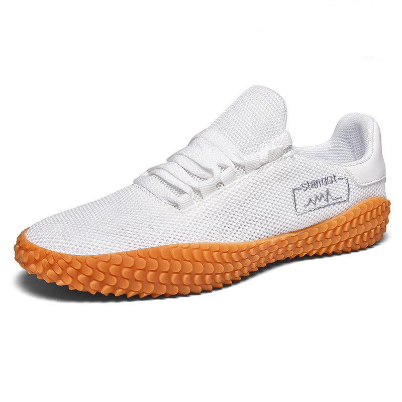 Spring and Summer Flying Woven Casual Shoes Large Men's Shoes Beathable Korean Forrest Gump Sneakers 