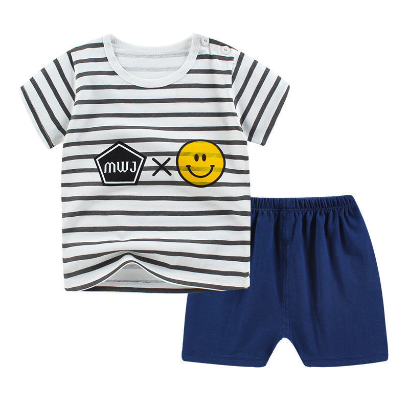 Summer Infant Newborn Baby Boy Clothes Children Clothing Set for Girls Kids T-Shirt Shorts 2PCS Outfits Cotton Casual Clothes 