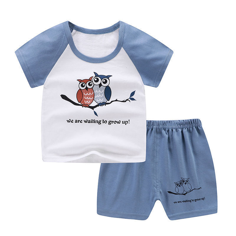 Summer Infant Newborn Baby Boy Clothes Children Clothing Set for Girls Kids T-Shirt Shorts 2PCS Outfits Cotton Casual Clothes 