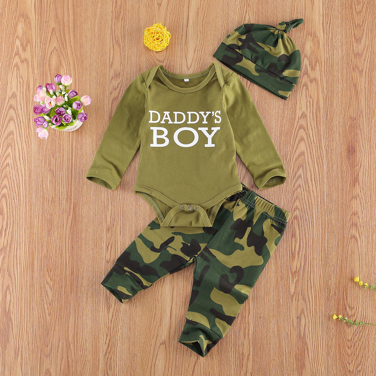 New Products Set Letter Camouflage Printed Children Set 