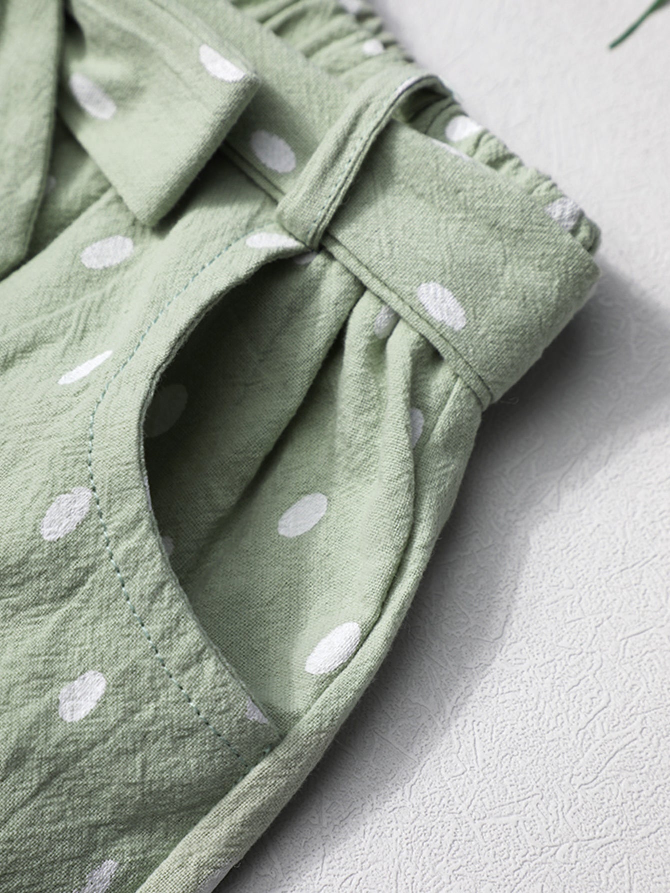 3pcs Watermelon Print Girls Outdoor Clothes Set: Short Sleeve T-shirt, Elastic Waist Polka Dot Print Shorts & Headband