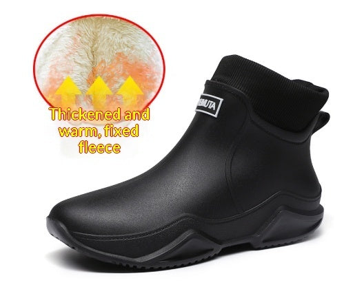 Rubber Shoes Outdoor Waterproof Lightweight Low Top Ganji Camping Men's Rain Boots