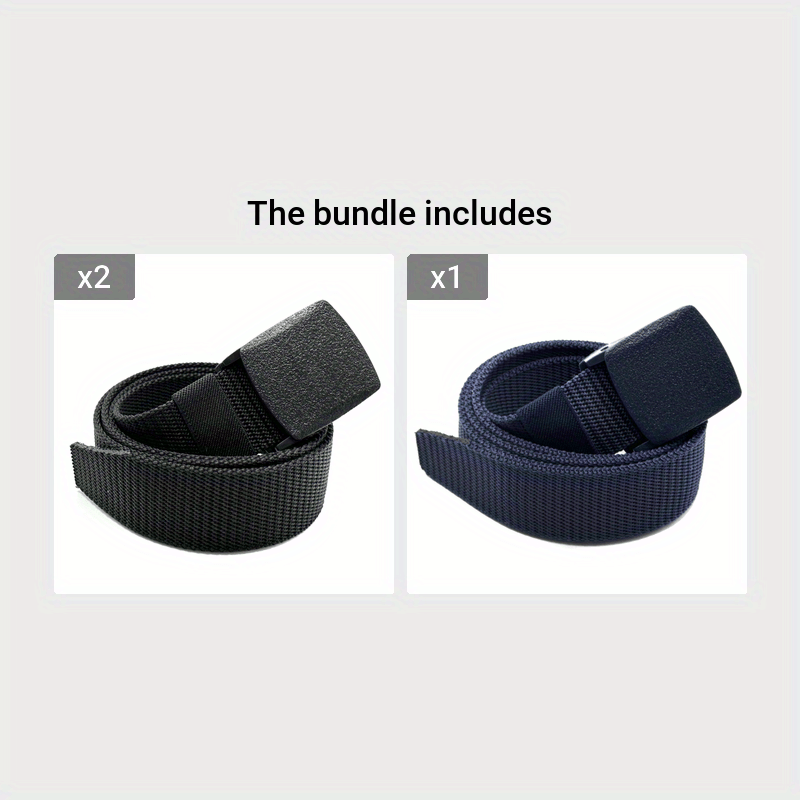 1pc Mens Casual Belt - Durable PP Material, Automatic Smooth Buckle, Timeless Simple Design - Perfect Gift for Young Men and Teenagers