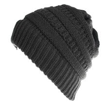 Mixed Color Knitted Wool Hat Ladies Non-labeled Ponytail Hat 