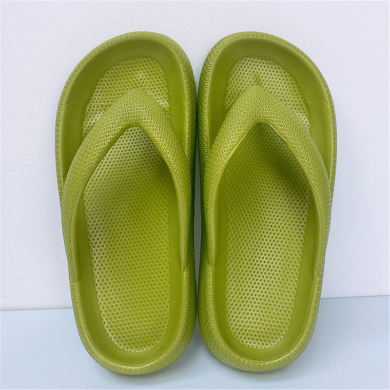 Clip Toe Shoes Eva Non-Slip Slippers Soft Sole Flip Flops Women Thick Bottom Bathroom Slides Summer 