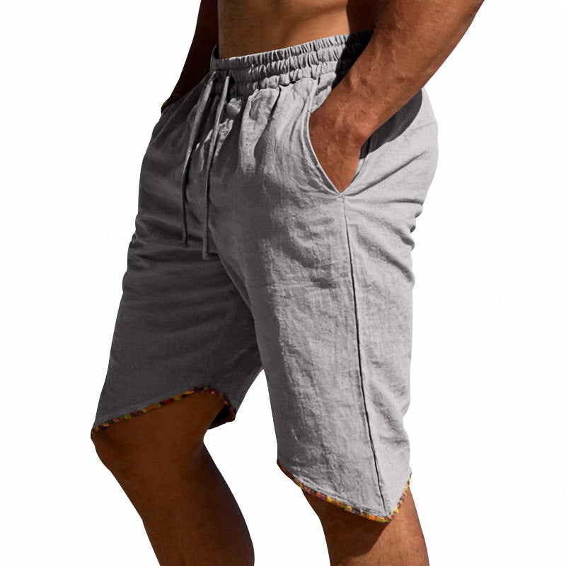 Men's Linen Loose Beach Casual Shorts 