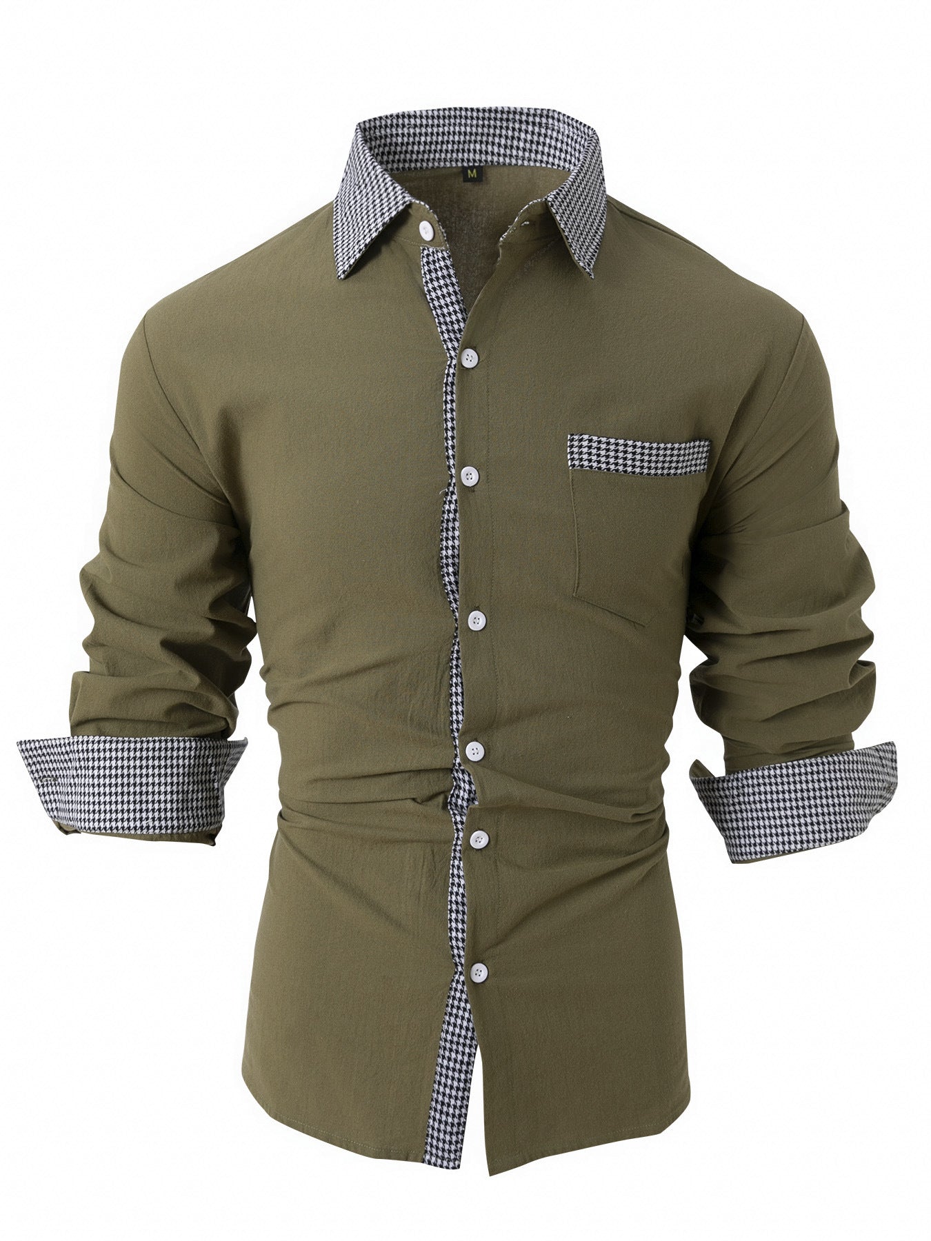 Mens Casual Long-sleeve Shirt 