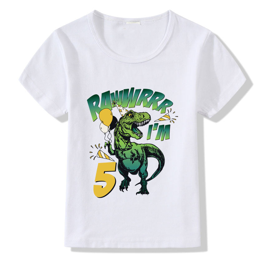Children's T-shirt Numbers 1-9 Birthday T-shirt 