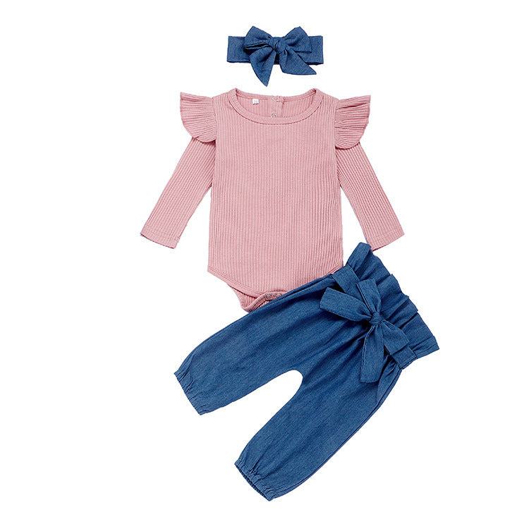 Baby bag hip one-piece suit 