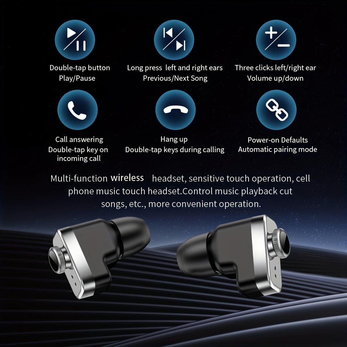 2023 Two-in-one TWS BT Headset Smart Watch - Multi-dial Sports Fitness NFC Call Music Men's and Ladies