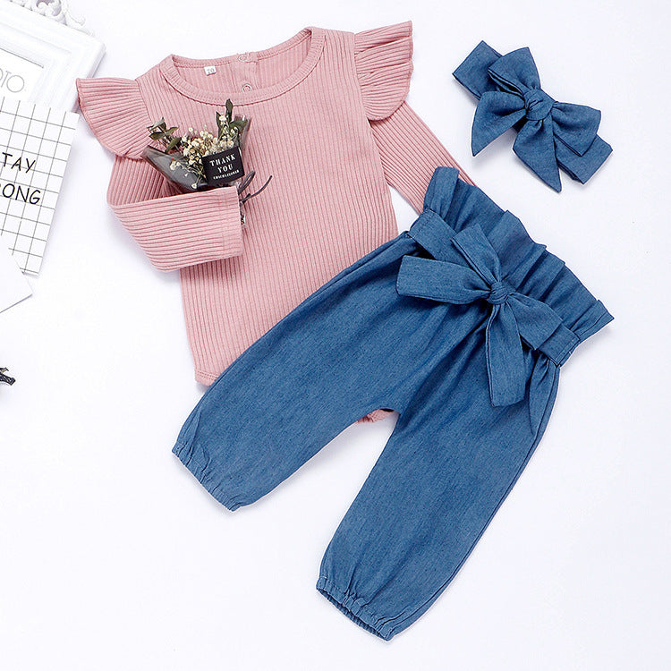 Baby bag hip one-piece suit 
