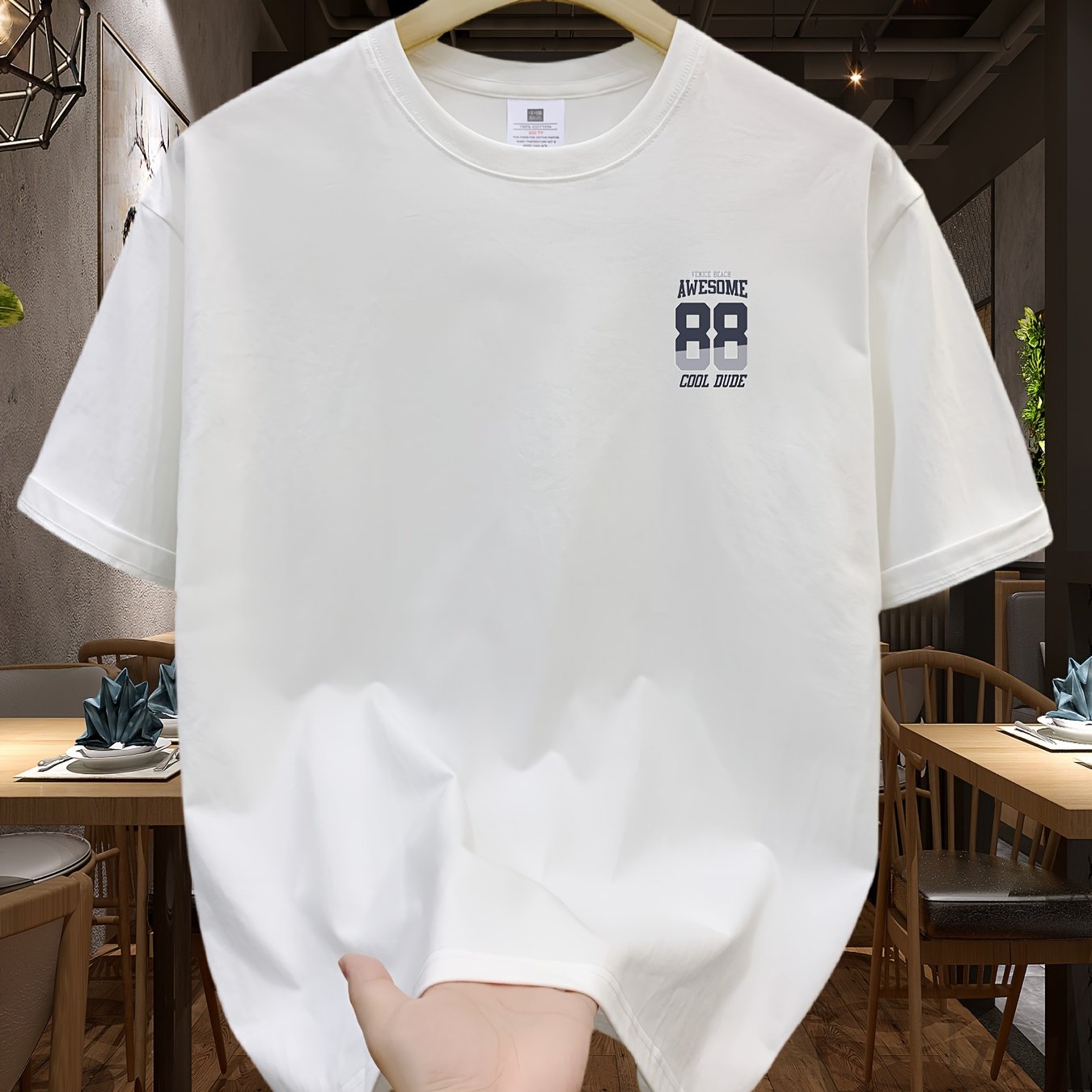 100% Cotton SKY·R Mens Cartoon Graphic Print Loose Fit Short Sleeve Crew Neck Tee - Soft, Breathable, Relaxed Fit for Summer Outdoor Weekend Casual Wear - Machine Washable, No Dry Clean