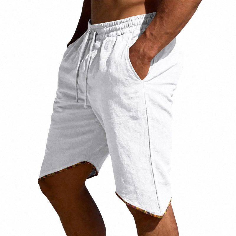 Men's Linen Loose Beach Casual Shorts 