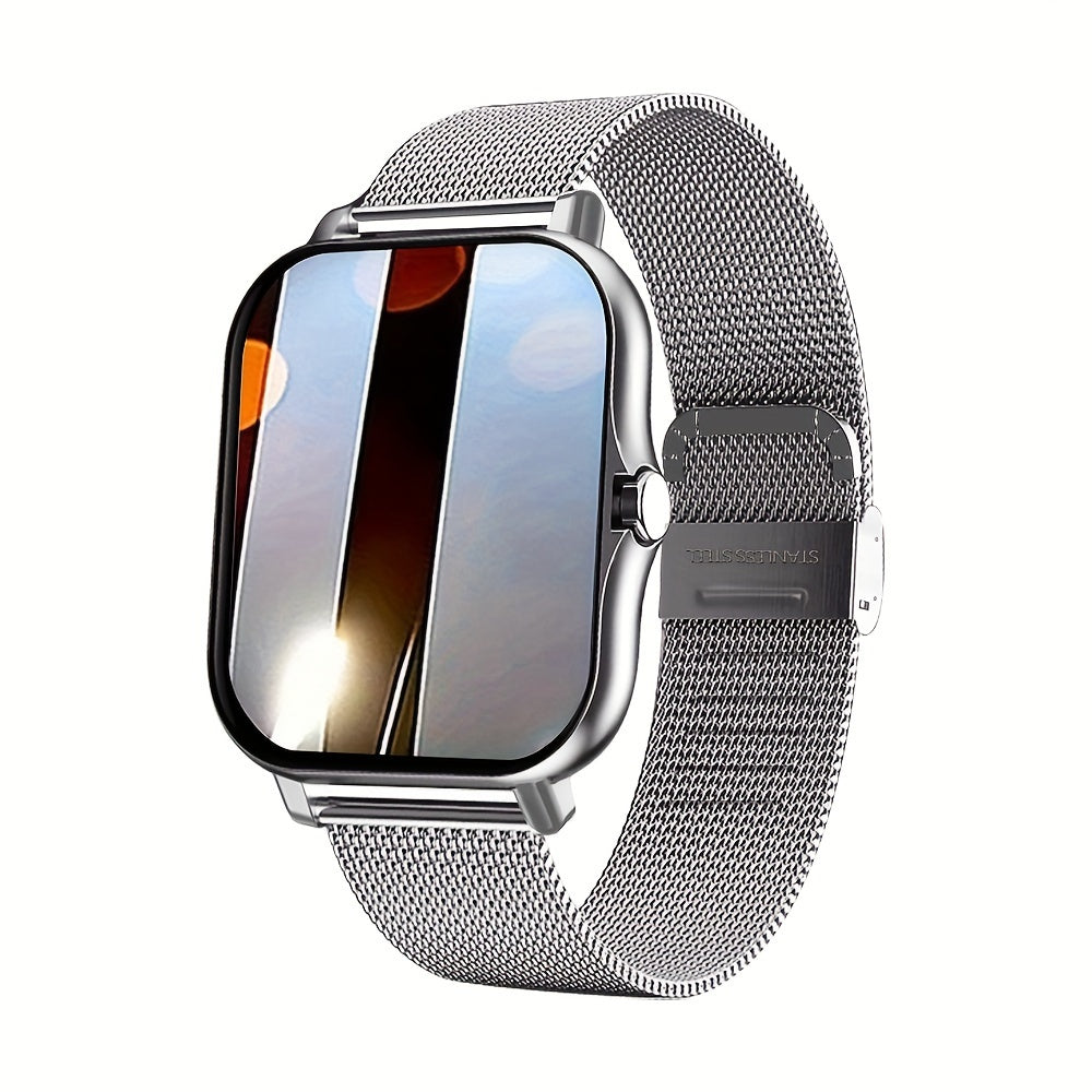 1.83" Borderless Smart Watch - Wireless Calling/Receiving, Multiple Sports Modes, Sedentary Reminder, Weather Forecast, Message Notification, Slim Design for Android & iPhones, Perfect Gift for Men & Women