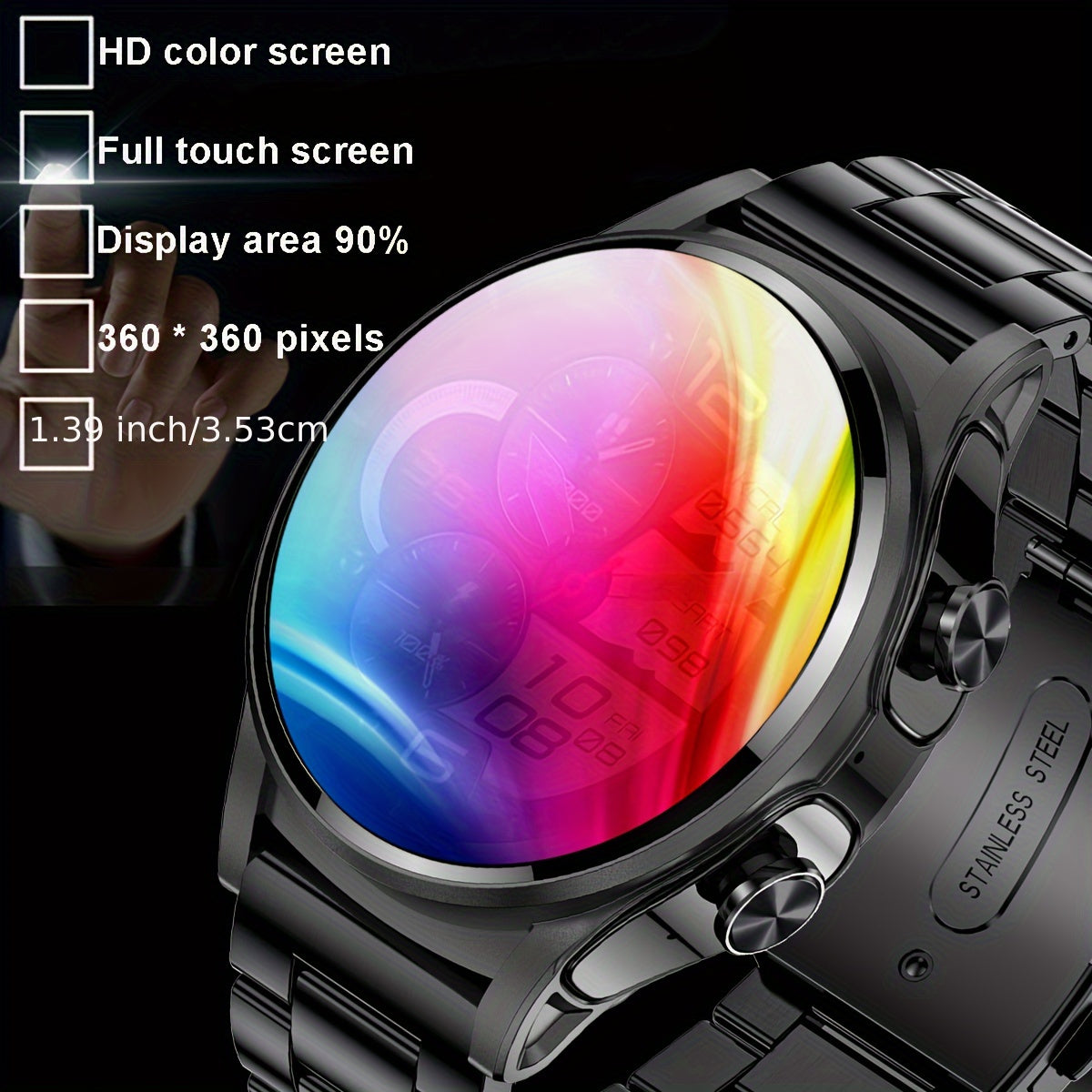 2023 Two-in-one TWS BT Headset Smart Watch - Multi-dial Sports Fitness NFC Call Music Men's and Ladies