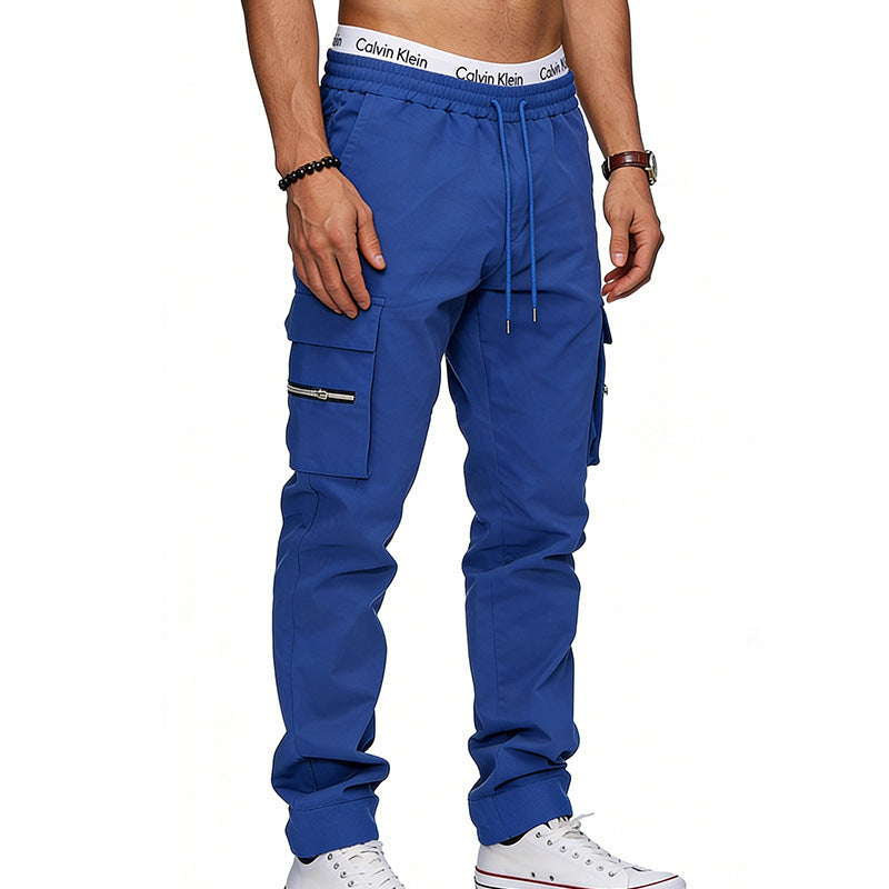 Outdoor Loose Men's Multi-Pocket Casual Sports Pants 
