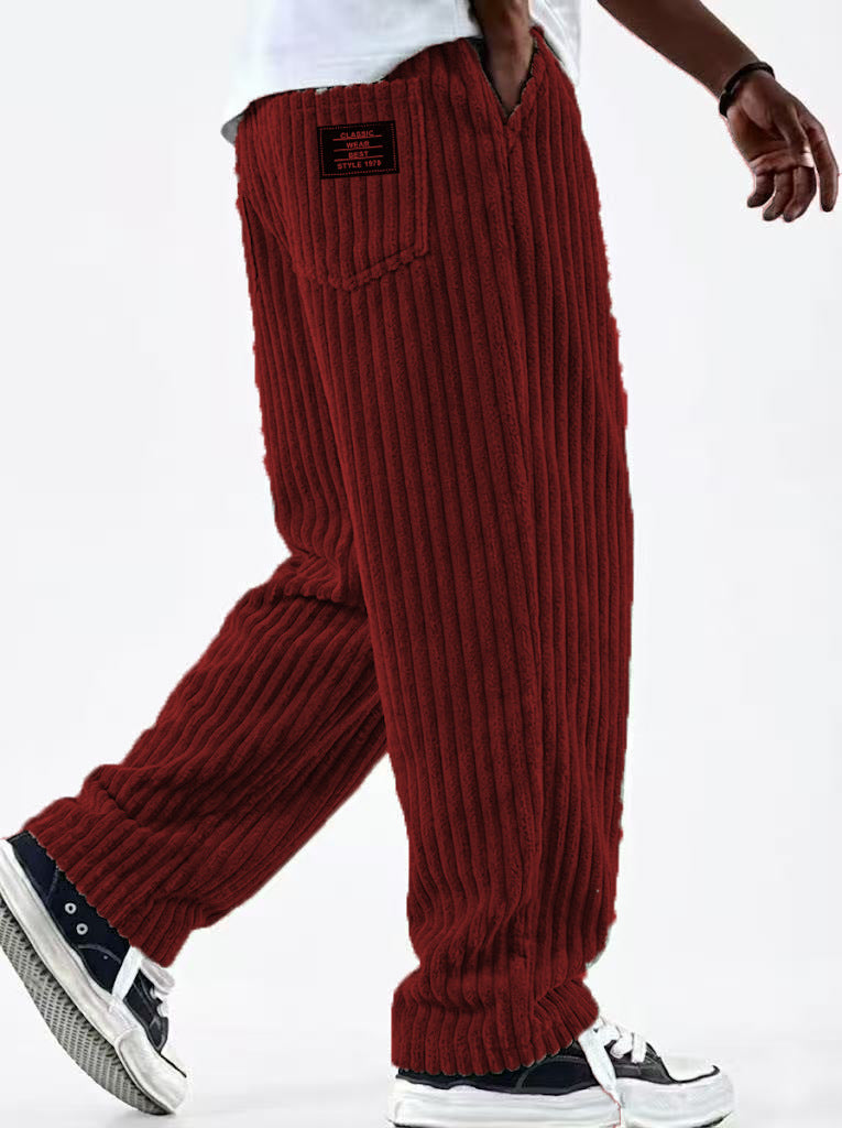 New Men's Retro Vertical-striped Corduroy