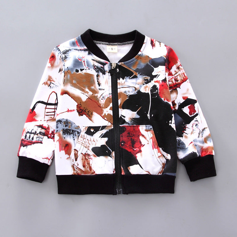 Boys Handsome Autumn And Winter Clothes Three-Piece Kid Clothes 