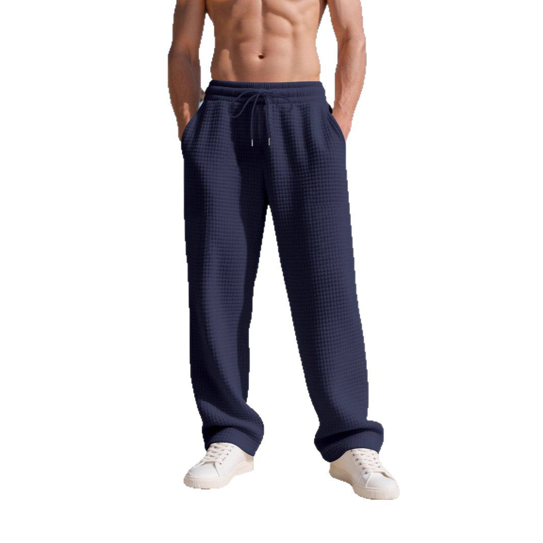 Men's Simple Commuter Casual Straight-Leg Pants 