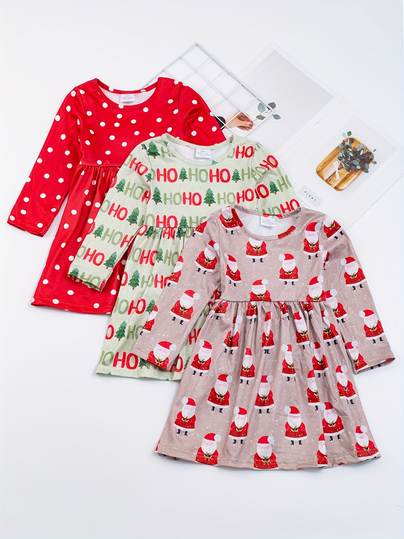 3pcs/set 3-Piece Sunflower and Polka Dot Stripe Princess Dress Set for Girls, Toddler Summer Clothes for Beach Vacation Party