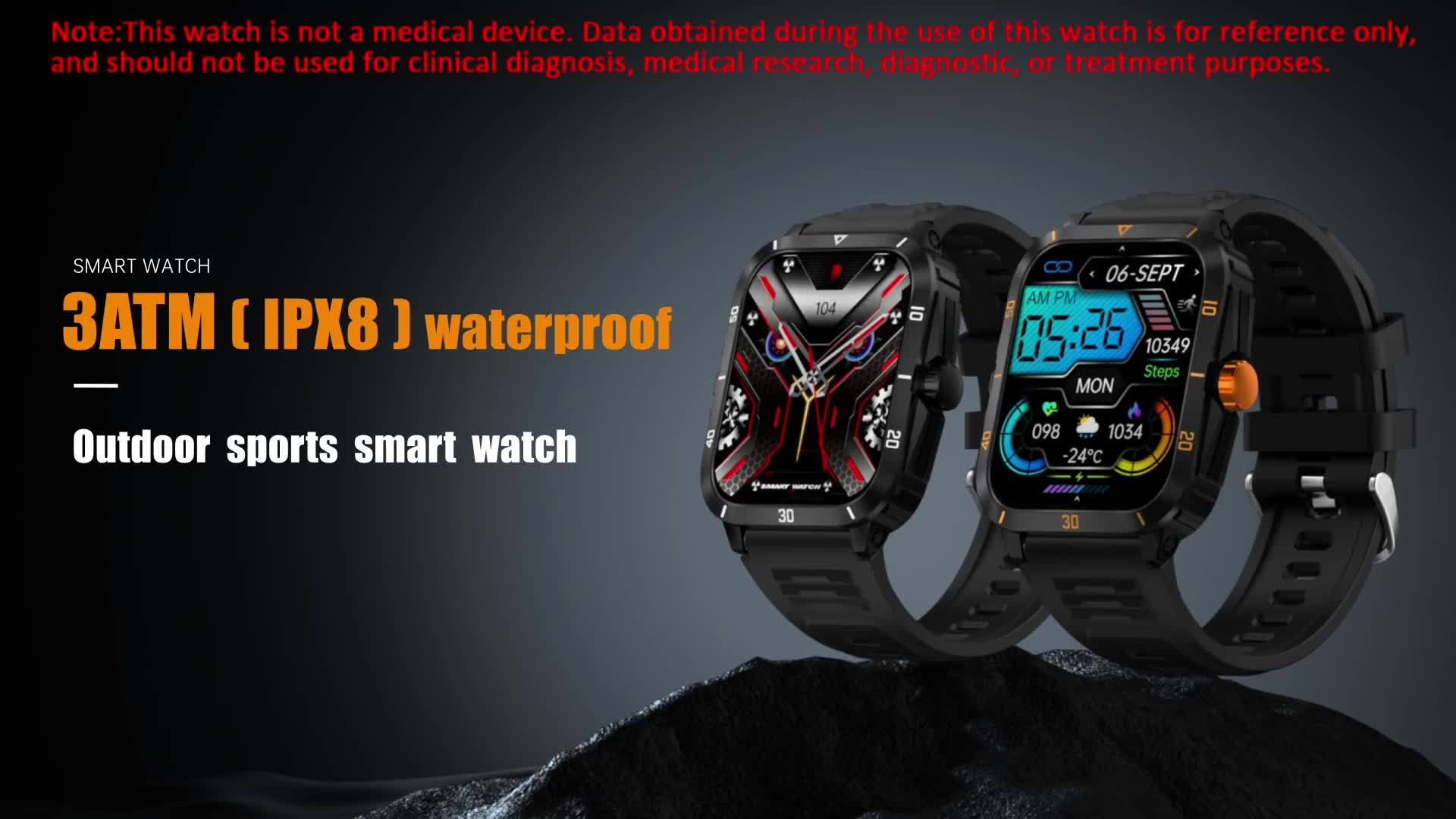 1pc Smart Watch, 1.96" HD Screen Voice Calling 430mHA Large Battery Watch, 100+Sport Mode Smart Bracelet, 3ATM Swimming Waterproof Smart Watch For Android And IPhone, Best Gifts