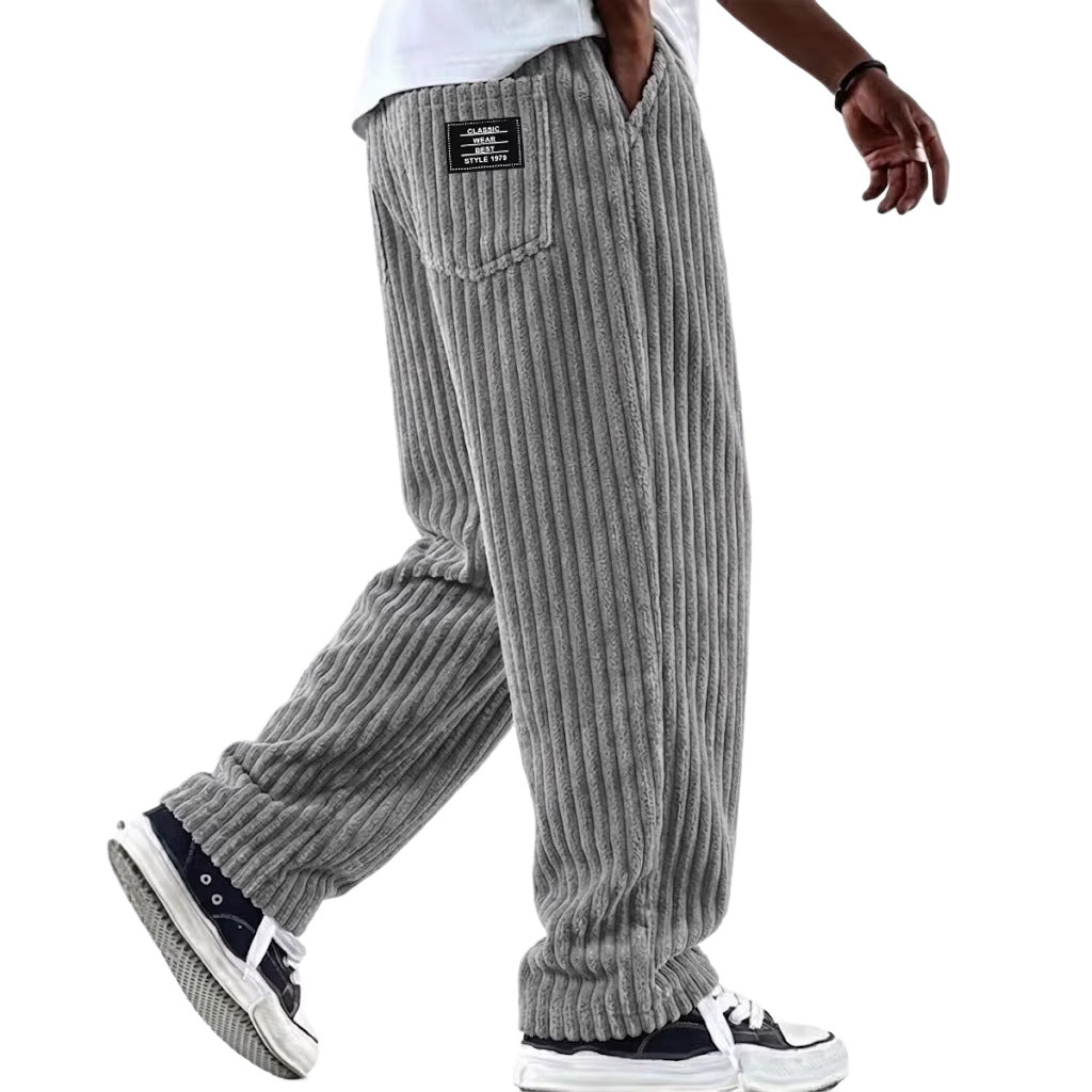 New Men's Retro Vertical-striped Corduroy