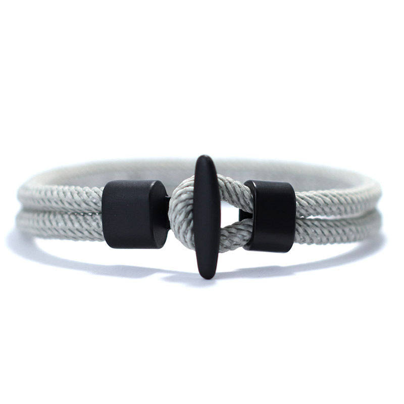 1pc Simple Design Milan Rope Bracelet Handmade Men's Survival Bracelet For Camping Armband Thread Artificial Jewelry