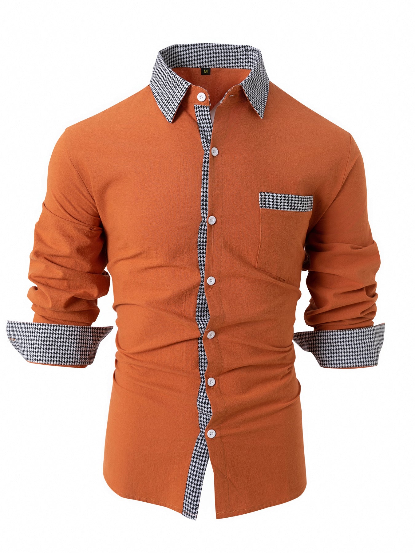 Mens Casual Long-sleeve Shirt 