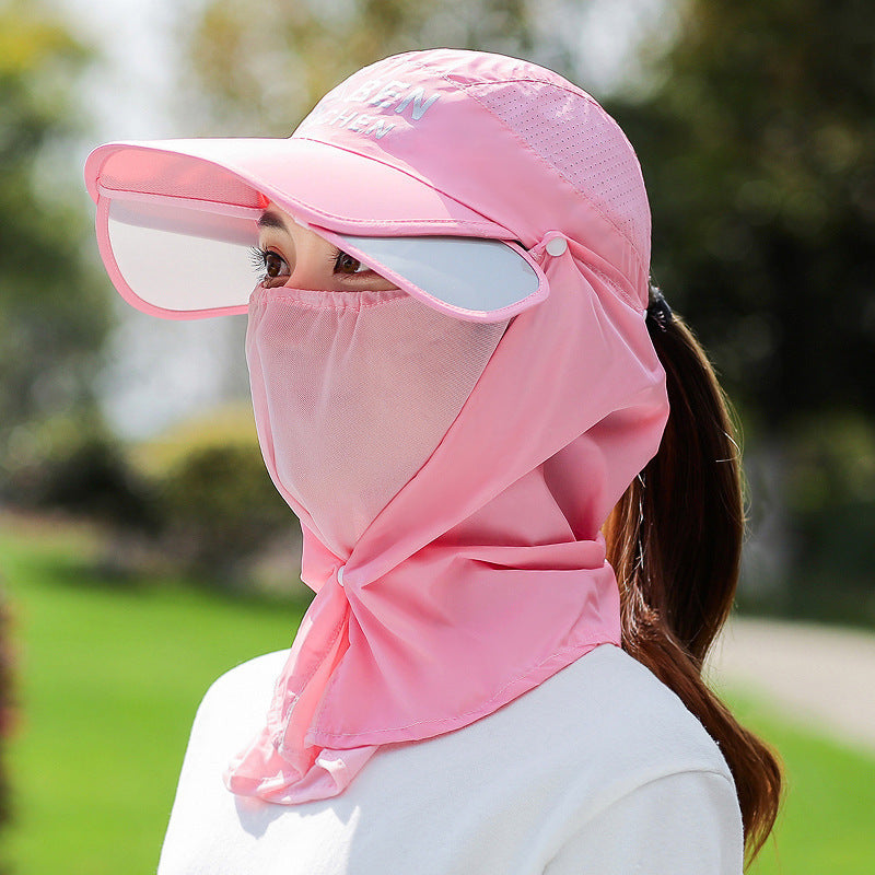 Womens Farming Sun-Protective Tea-Picking Hat