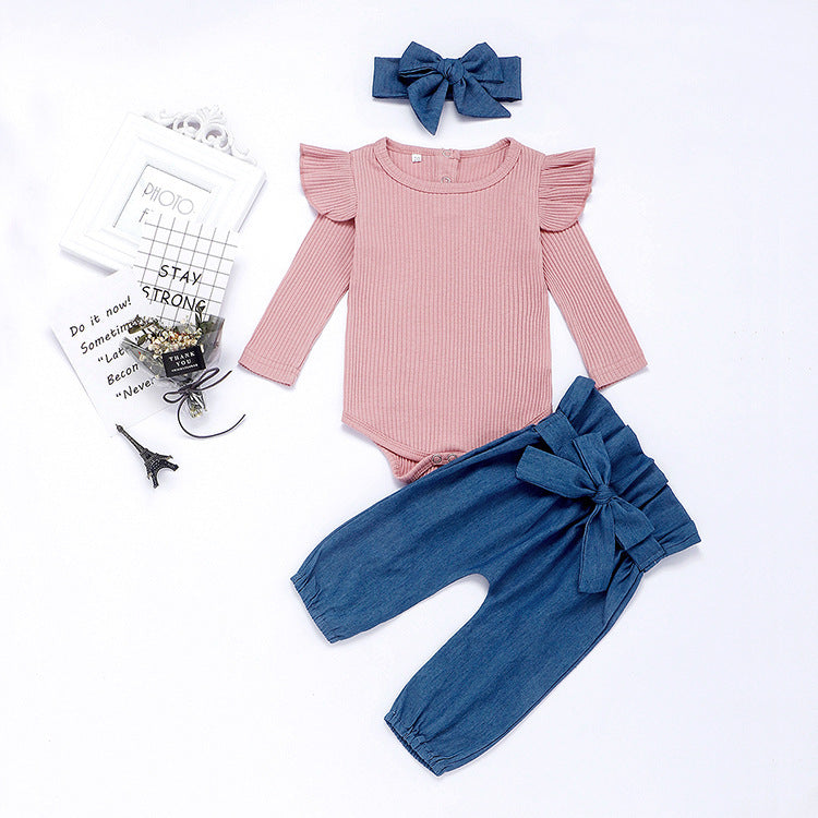 Baby bag hip one-piece suit 