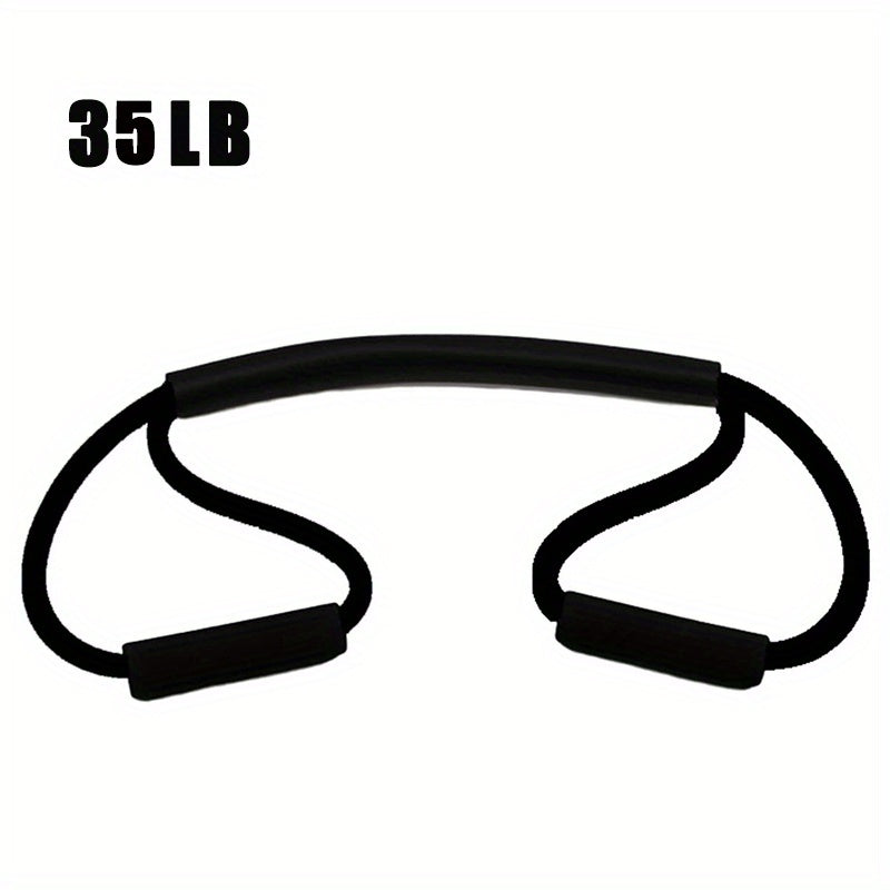 8-Shaped Boxing Tension Belt: Get Fit With Rubber Resistance Band For Men & Women's Outdoor Gym, Karate, Boxing, Yoga & Pilates Training!