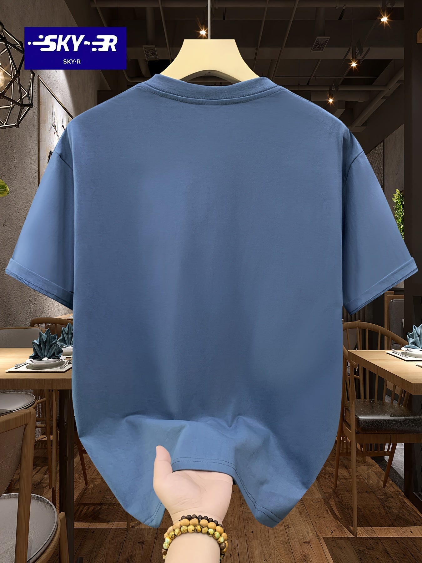 100% Cotton SKY·R Mens Cartoon Graphic Print Loose Fit Short Sleeve Crew Neck Tee - Soft, Breathable, Relaxed Fit for Summer Outdoor Weekend Casual Wear - Machine Washable, No Dry Clean