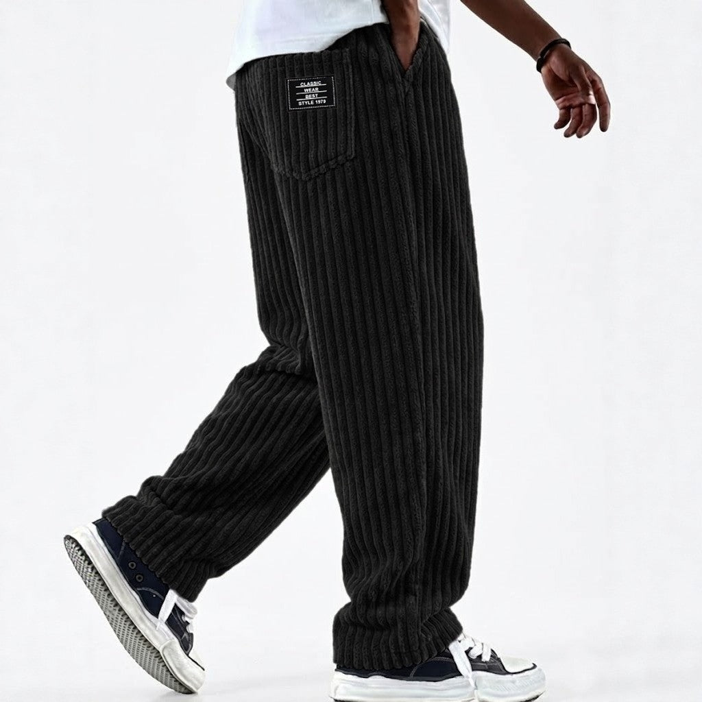 New Men's Retro Vertical-striped Corduroy