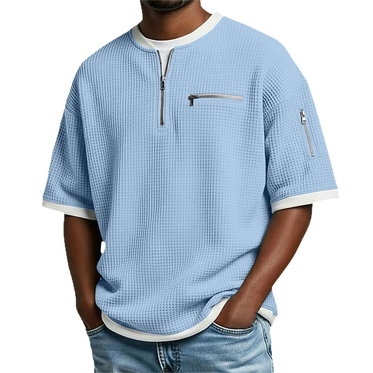 Men's Short-sleeve Polo Shirt Casual And Loose-fitting T-shirt 